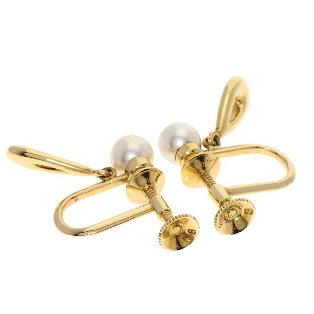 ミキモト MIKIMOTO  パール 真珠  イヤリング K18イエローゴールド レディース  中古_3