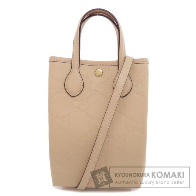 グッチ GUCCI 790133  GG スーパーミニバッグ  ハンドバッグ PVC レディース  中古