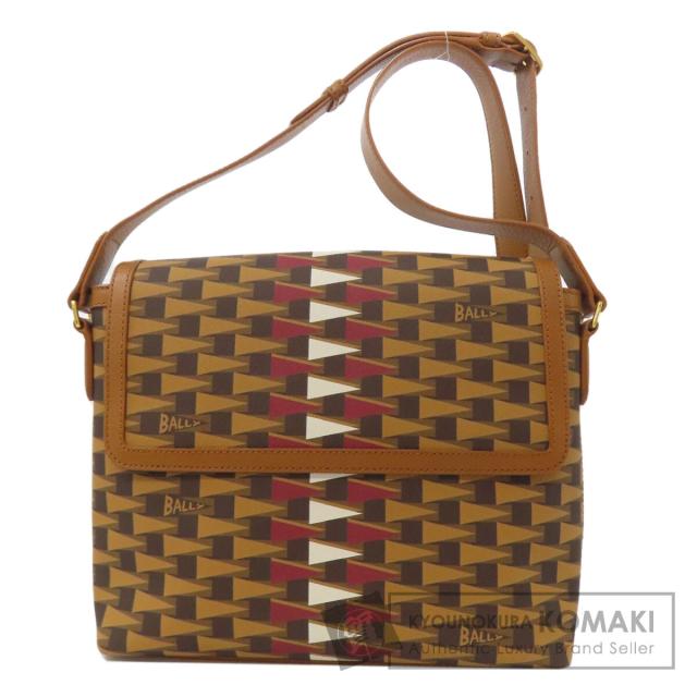 バリー BALLY  総柄  ショルダーバッグ PVC レディース  中古