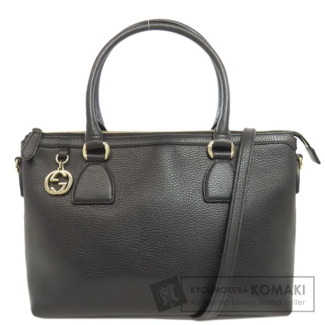グッチ GUCCI 449659  インターロッキングG アウトレット 2WAY  トートバッグ レザー 中古