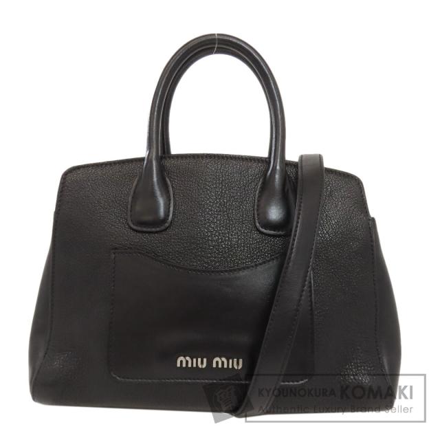 ミュウミュウ MIUMIU  2WAY  ハンドバッグ カーフ レディース  中古