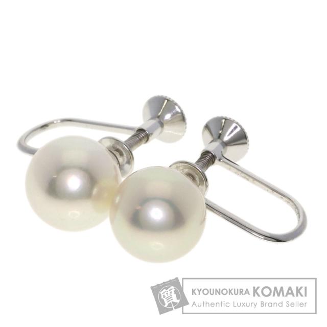 ミキモト MIKIMOTO  アコヤパール 真珠 8mm  イヤリング K18ホワイトゴールド レディース  中古