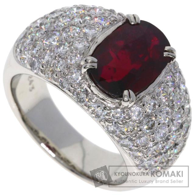 セレクトジュエリー SELECT JEWELRY  ルビー ダイヤモンド  リング・指輪 プラチナPT900     中古