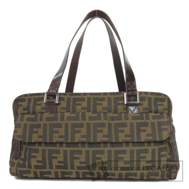 フェンディ FENDI  ズッカ柄  ハンドバッグ キャンバス レディース  中古