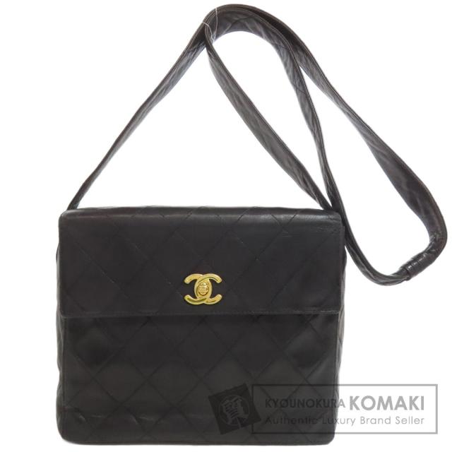 シャネル CHANEL  マトラッセ ココマーク ゴールド金具  ショルダーバッグ ラムスキン 中古