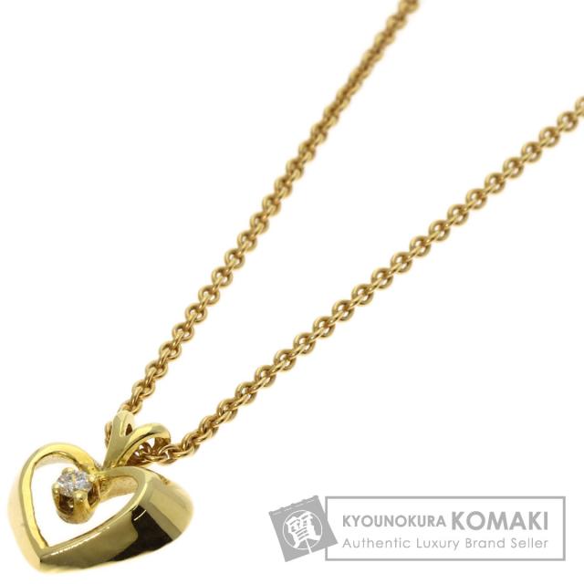 ティファニー TIFFANY&Co. ハート ダイヤモンド ネックレス K18イエローゴールド レディース 中古
