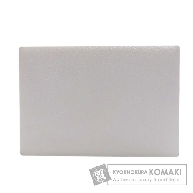 エルメス HERMES  カルヴィ ブルーブリュム シルバー金具  カードケース シェーブル 中古