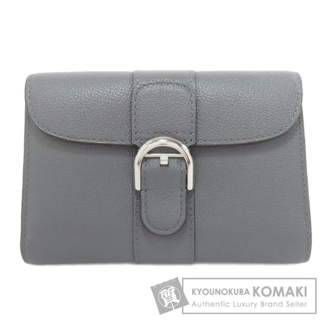 デルヴォー DELVAUX  ブリヨン コンパクト ウォレット  二つ折り財布（小銭入れあり） 中古