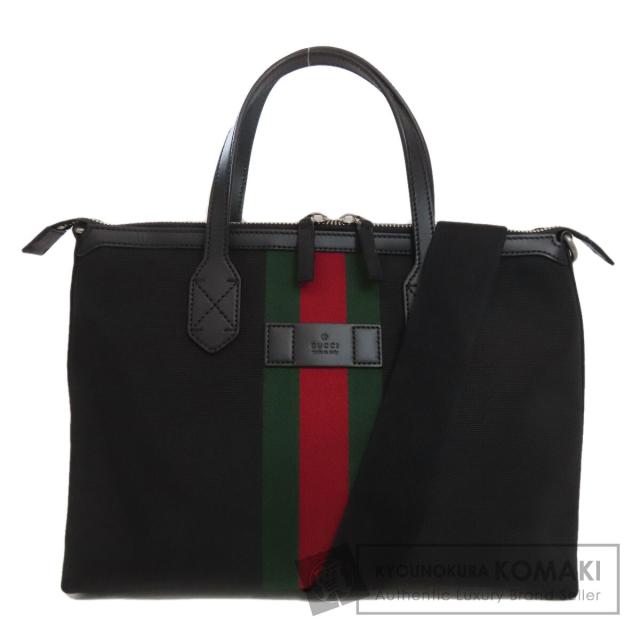グッチ GUCCI 630923  アウトレット シェリーライン 2WAY  トートバッグ ナイロンキャンバス 中古