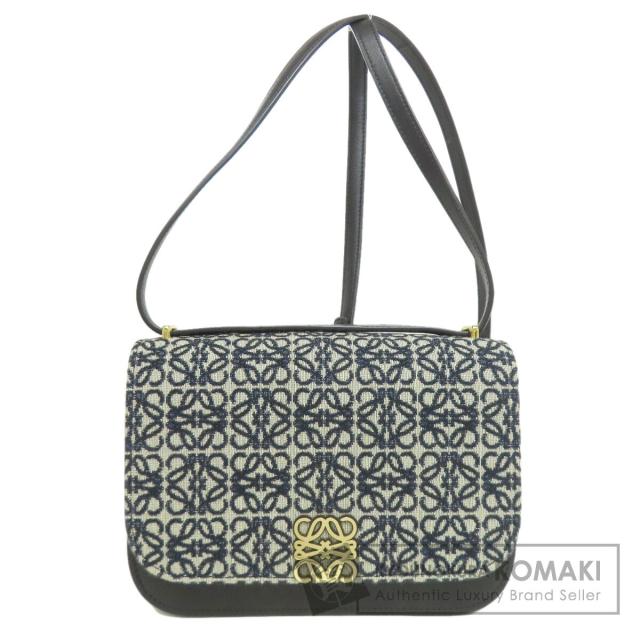 ロエベ LOEWE  アナグラム  ショルダーバッグ キャンバス レディース  中古