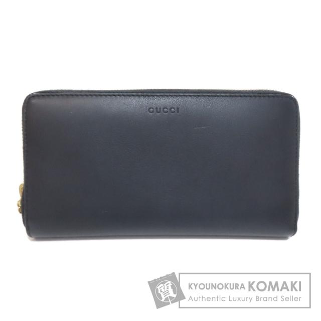 グッチ GUCCI 453158  二ムフェア ラウンドファスナー バンブー  長財布（小銭入れあり） 中古