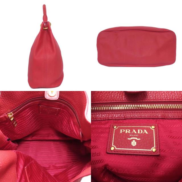 プラダ PRADA ワンショルダー ショルダーバッグ カーフ レディース 中古_3