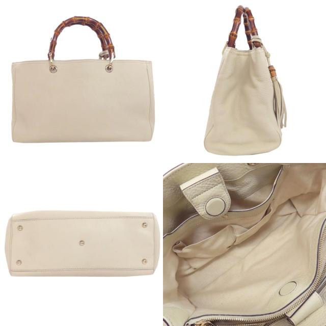 グッチ GUCCI 323660 バンブー 2WAY ハンドバッグ カーフ レディース 中古_2