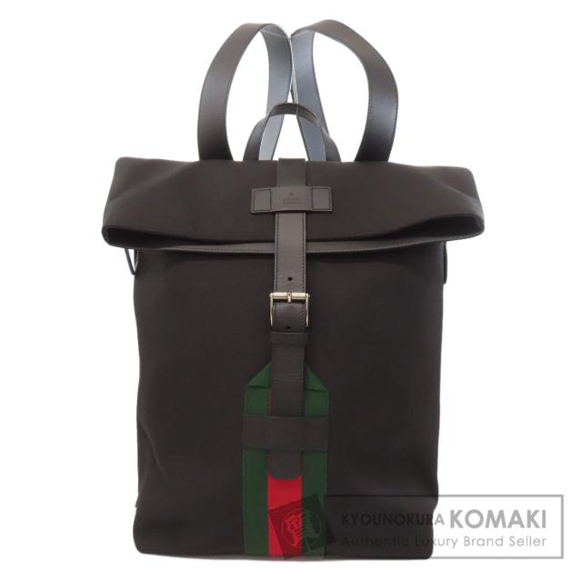 グッチ GUCCI 619749  シェリーライン  リュック・デイパック ナイロンキャンバス レディース 中古