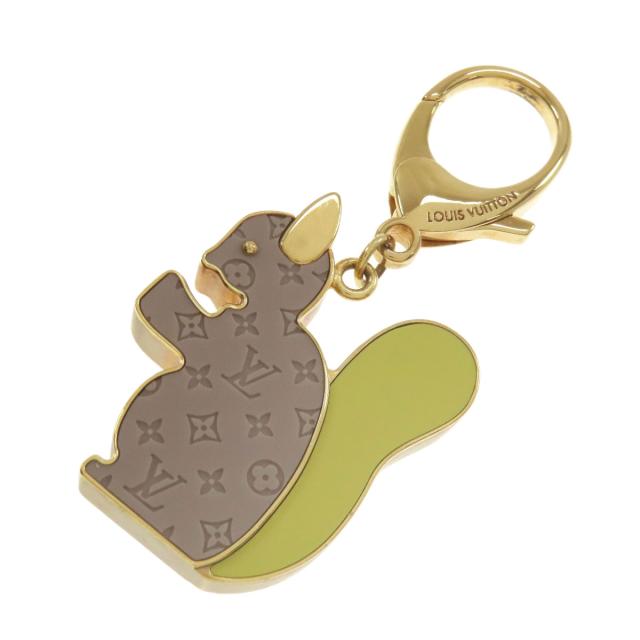 ルイヴィトン LOUIS VUITTON M66128  バッグチャーム ビジューサック アニマニア リスモチーフ  中古_1