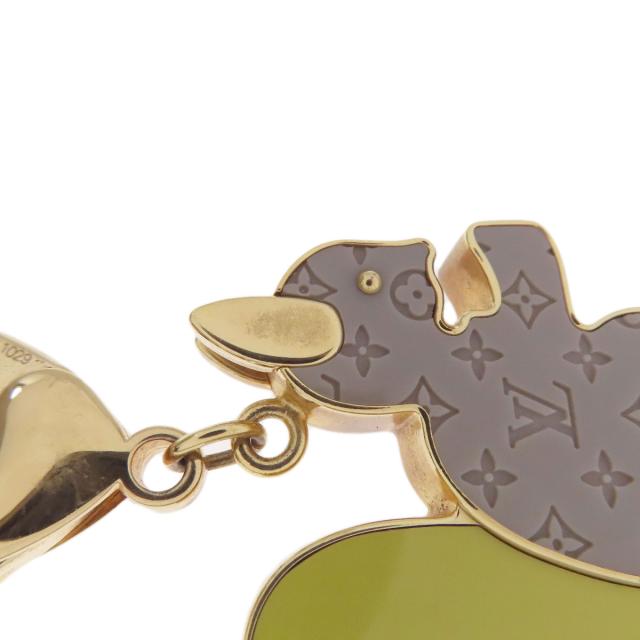 ルイヴィトン LOUIS VUITTON M66128  バッグチャーム ビジューサック アニマニア リスモチーフ  中古_7