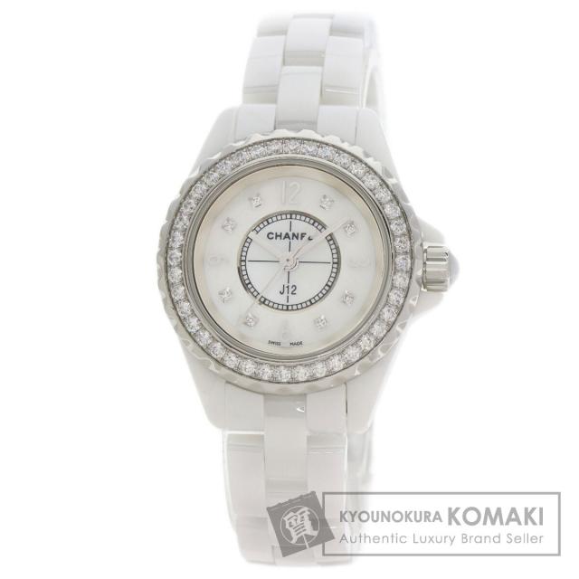 シャネル CHANEL H2572  J12 29mm 8P ベゼル ダイヤモンド  腕時計 セラミック セラミック   中古