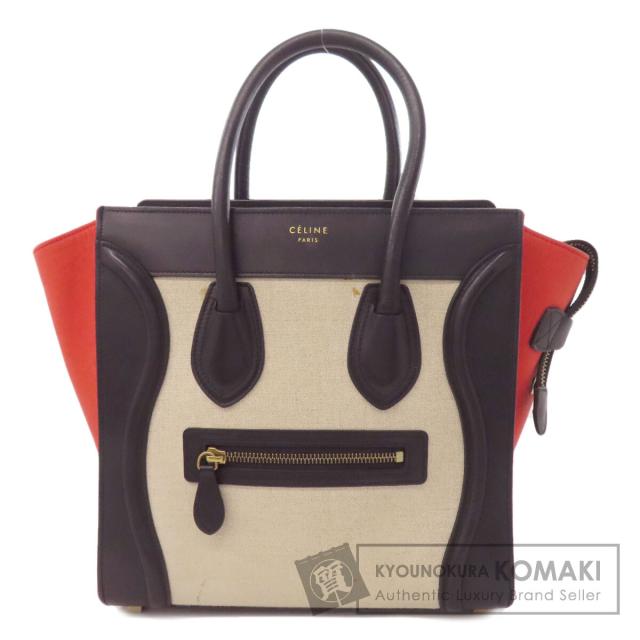 セリーヌ CELINE  ラゲージマイクロ  ハンドバッグ レザー レディース  中古