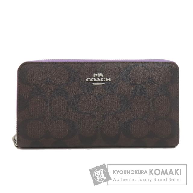 コーチ COACH C4452  シグネチャー  長財布（小銭入れあり） PVC レディース  中古