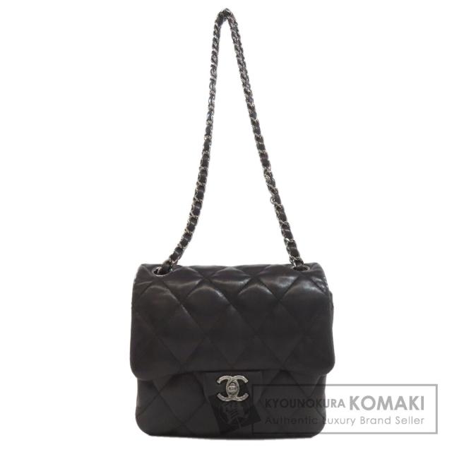 シャネル CHANEL  ココマーク マトラッセ シルバー金具  ショルダーバッグ ラムスキン 中古