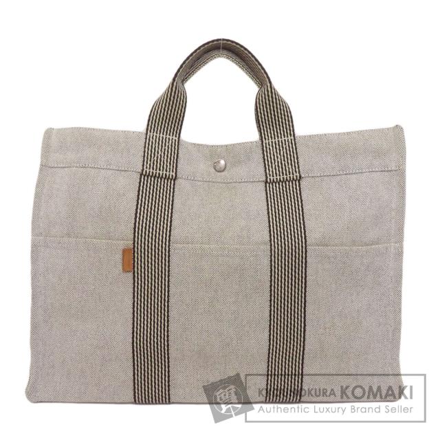 エルメス HERMES  ニューフールトゥMM  トートバッグ キャンバス レディース  中古