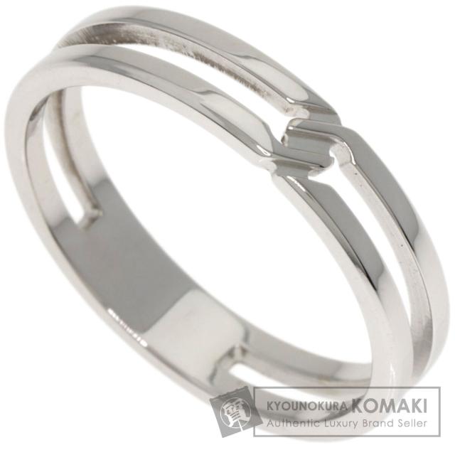 グッチ GUCCI  インフィニティ #15  リング・指輪 K18ホワイトゴールド レディース  中古