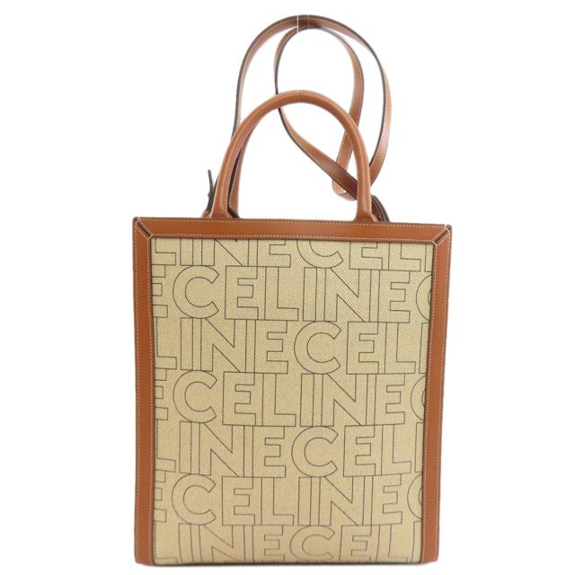 セリーヌ CELINE バーティカルカバ 2WAY トートバッグ キャンバス レディース 中古_1