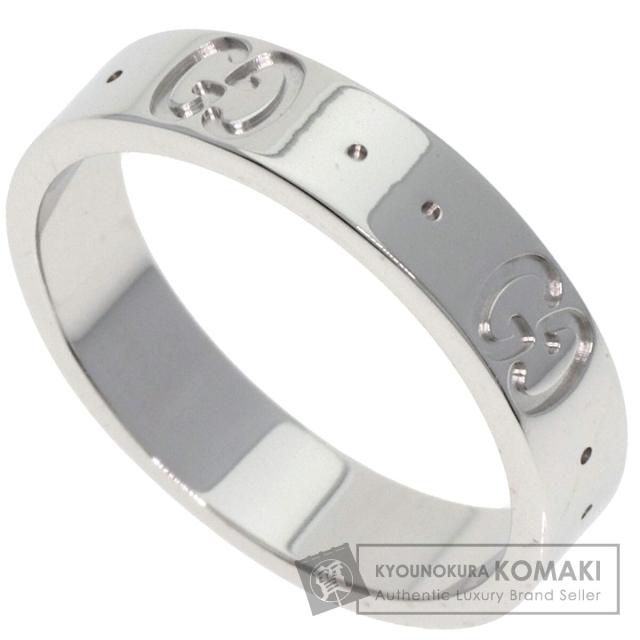 グッチ GUCCI アイコン #9 リング・指輪 K18ホワイトゴールド レディース 中古