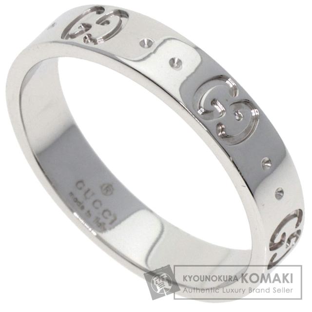 グッチ GUCCI アイコン #14 リング・指輪 K18ホワイトゴールド レディース 中古