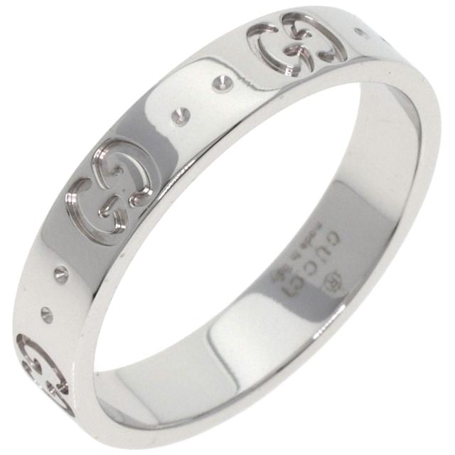 グッチ GUCCI アイコン #14 リング・指輪 K18ホワイトゴールド レディース 中古_2