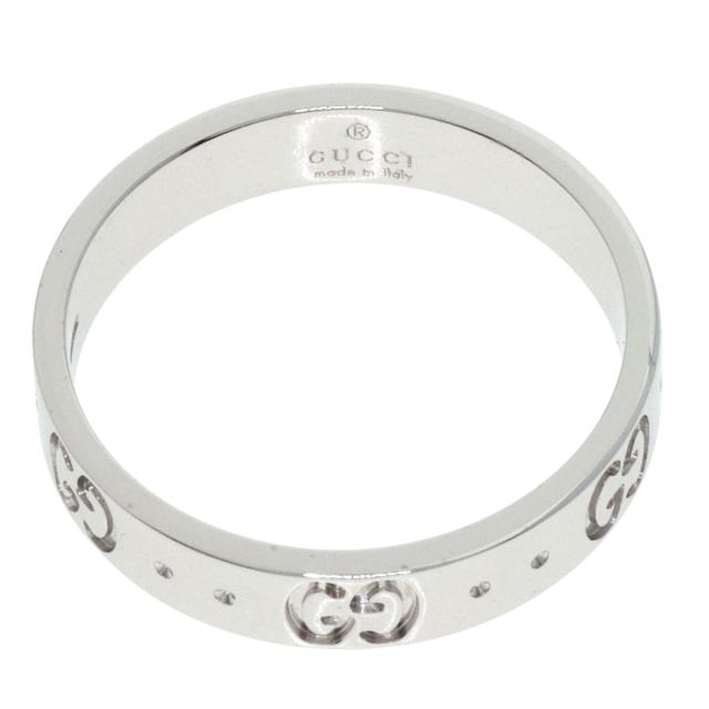 グッチ GUCCI アイコン #14 リング・指輪 K18ホワイトゴールド レディース 中古_4