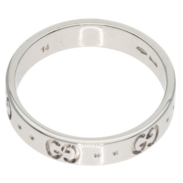 グッチ GUCCI アイコン #14 リング・指輪 K18ホワイトゴールド レディース 中古_5