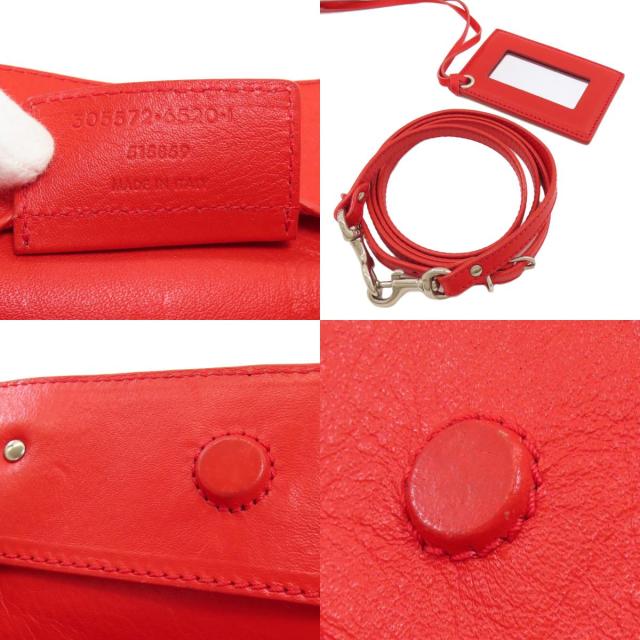 バレンシアガ BALENCIAGA 305572 ペーパーミニ 2WAY ハンドバッグ カーフ レディース 中古_4