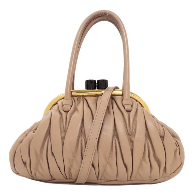 ミュウミュウ MIUMIU マテラッセ 2WAY ハンドバッグ カーフ レディース 