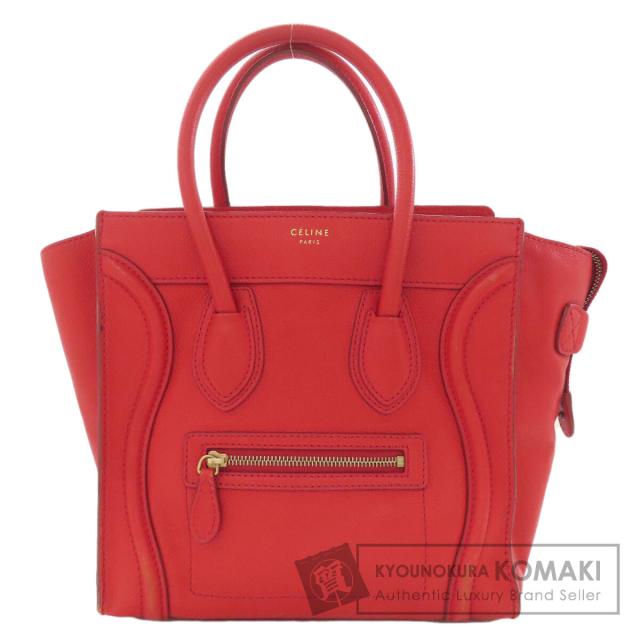 セリーヌ CELINE  ラゲージマイクロ  ハンドバッグ レザー レディース  中古