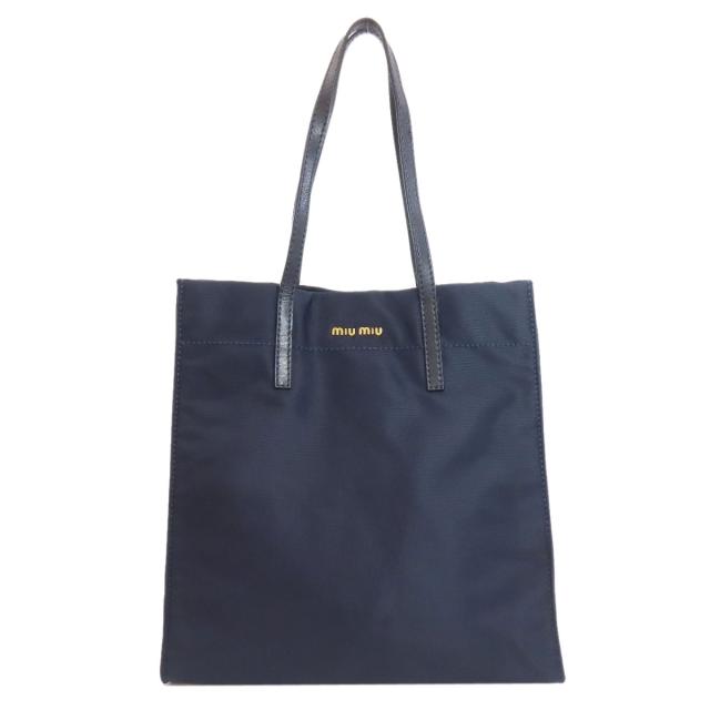 ミュウミュウ MIUMIU ロゴ トートバッグ ナイロン素材 レディース 中古_1