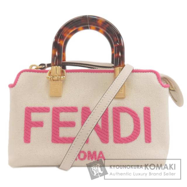 フェンディ FENDI  ミニ バイザウェイ 2WAY  ハンドバッグ キャンバス レディース  中古