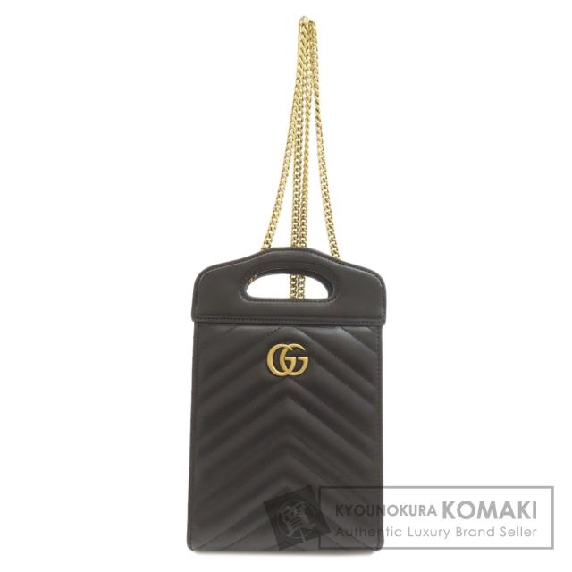 グッチ GUCCI 699756  GGマーモント 2WAY  ショルダーバッグ カーフ レディース  中古