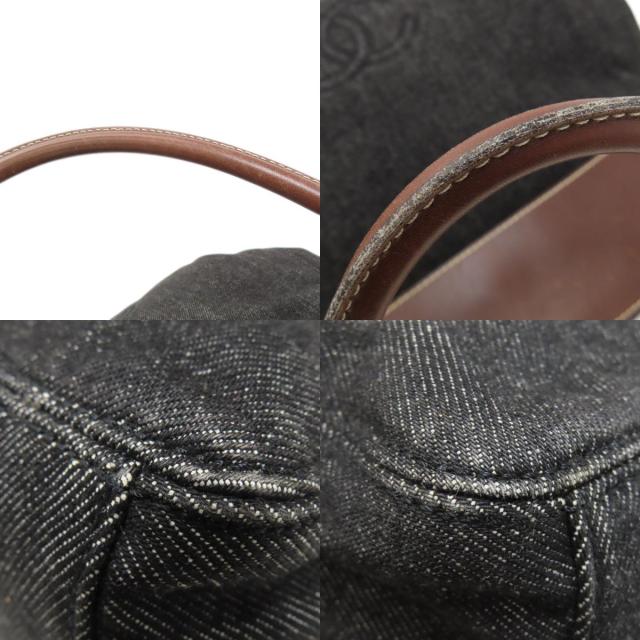 シャネル CHANEL ココマーク トートバッグ デニム レディース 中古_8