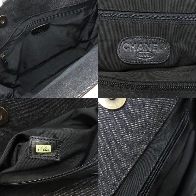シャネル CHANEL ココマーク トートバッグ デニム レディース 中古_5