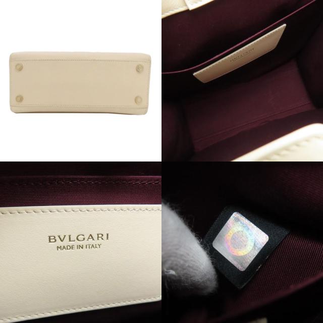 ブルガリ BVLGARI ブルガリ ロゴ 2WAY ハンドバッグ カーフ レディース 中古_4