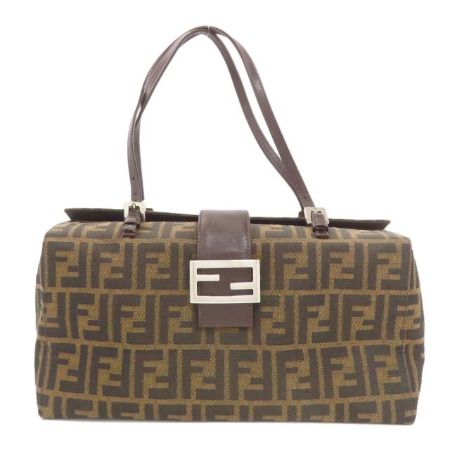 フェンディ FENDI ズッカ柄 ハンドバッグ キャンバス レディース 中古_1