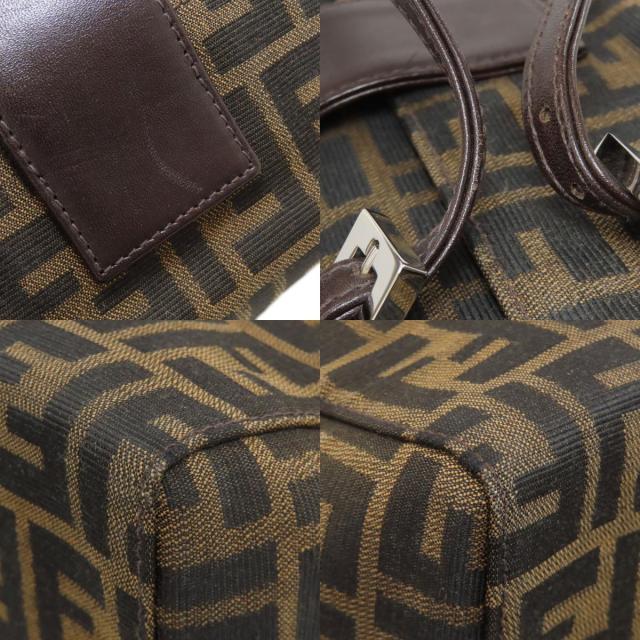 フェンディ FENDI ズッカ柄 ハンドバッグ キャンバス レディース 中古_8