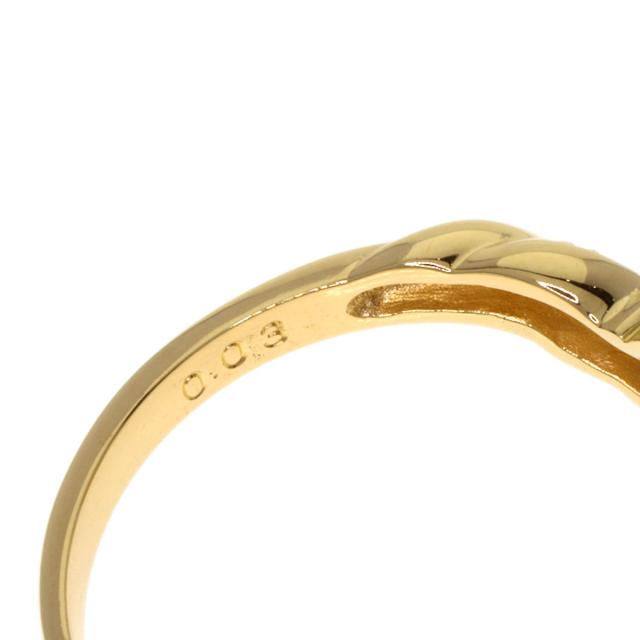 タサキ TASAKI アクアマリン ダイヤモンド リング・指輪 K18イエローゴールド レディース 中古_5
