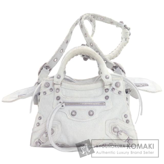 バレンシアガ BALENCIAGA 70940  ネオ カゴール XS 2WAY  ハンドバッグ デニム レディース  中古