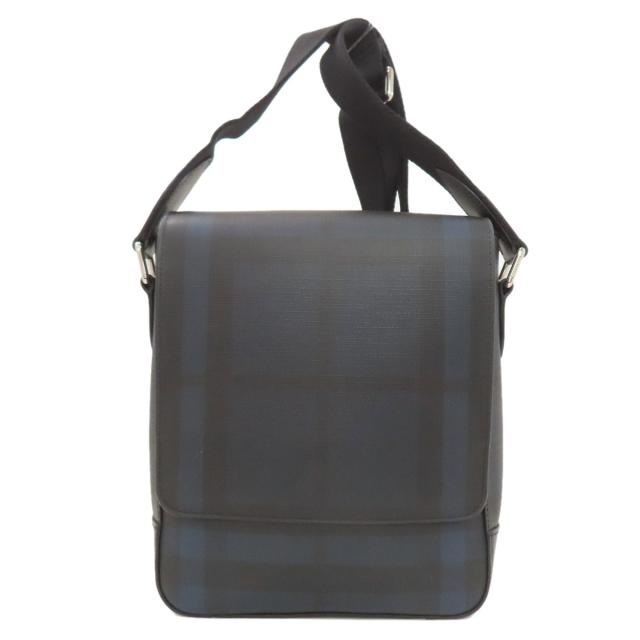 バーバリー BURBERRY チェック柄 ショルダーバッグ PVC レディース 中古_1