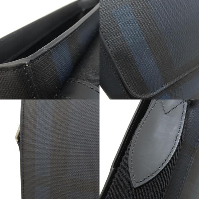 バーバリー BURBERRY チェック柄 ショルダーバッグ PVC レディース 中古_7