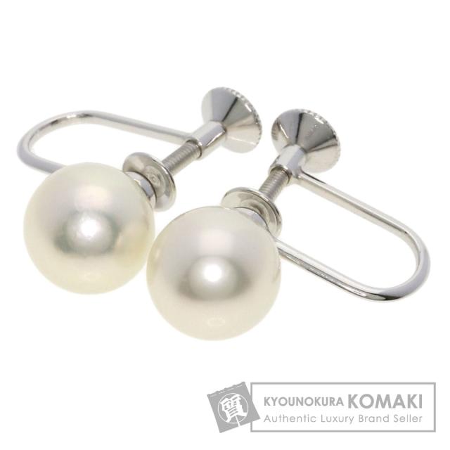 ミキモト MIKIMOTO パール 真珠 イヤリング K18ホワイトゴールド レディース 中古