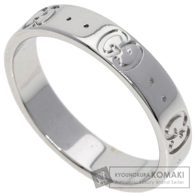グッチ GUCCI  アイコン #14  輪っか・指環 K18白いことゴールド レディース  中古