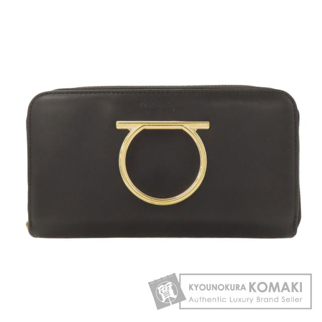 サルヴァトーレフェラガモ Salvatore Ferragamo  ガンチーニ金具  長財布（小銭入れあり） 中古